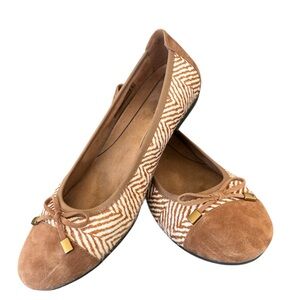 VIONIC Minna Herringbone Ballet Flats Size 9.5